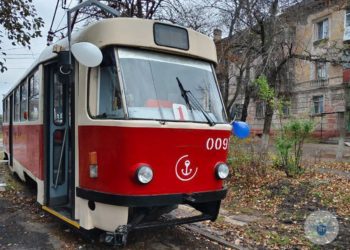 В-Горловке-на-линию-вышли-мариупольские-трамваи