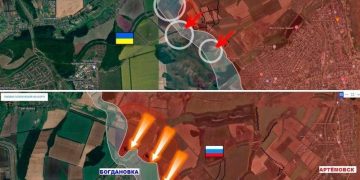 карта боев за Богдановку 23.12.2023