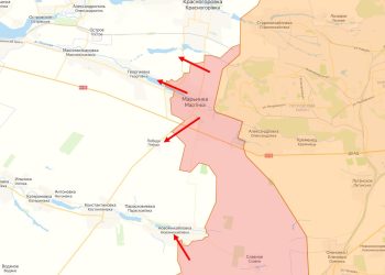 Карта боевых действий на украине