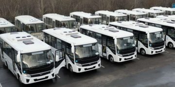 Очередная партия автобусов из России прибыла в столицу ДНР Очередная партия автобусов из России прибыла в столицу ДНР