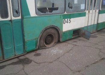 Вандалы вывели из строя троллейбусы Харцызска