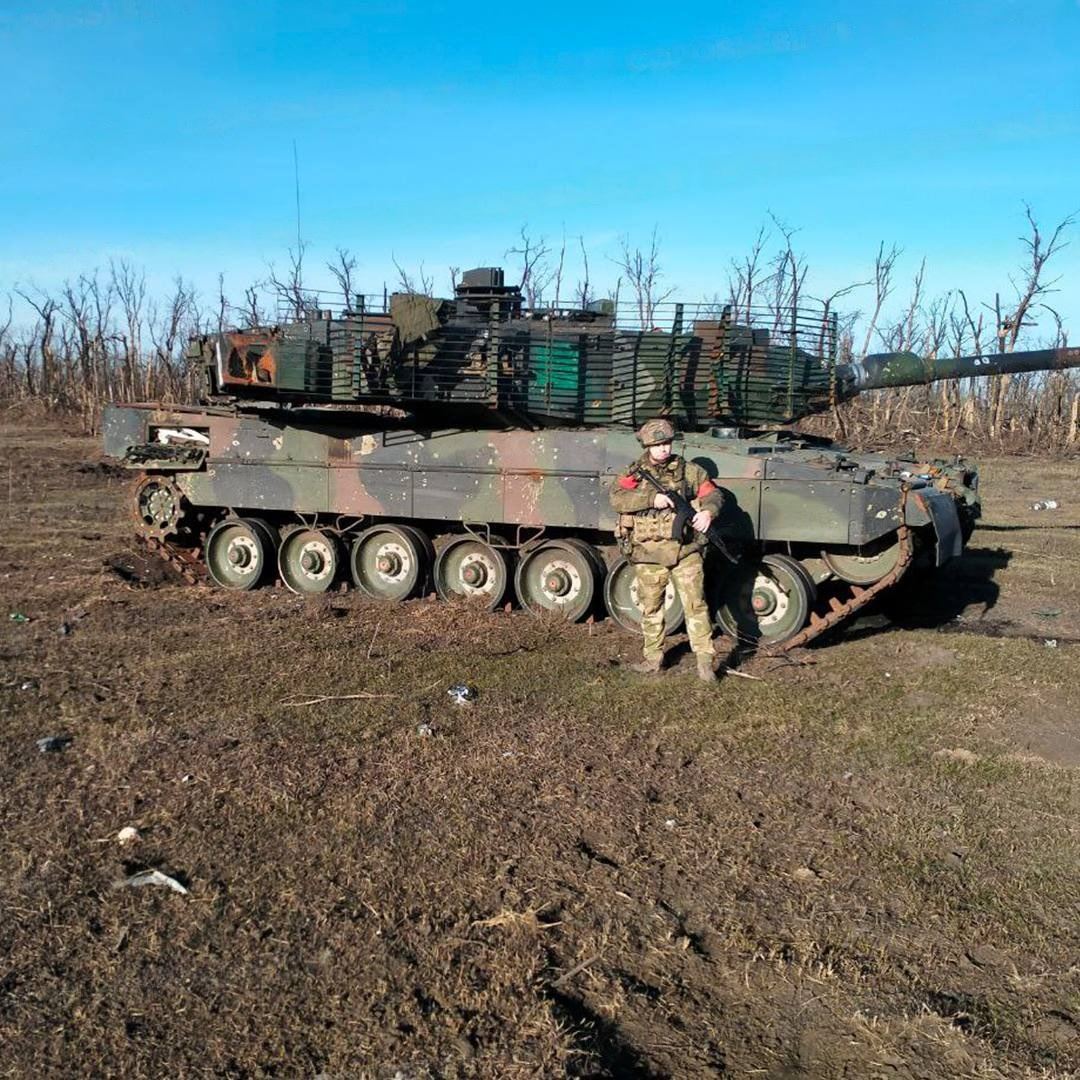 В боях за Авдеевку ВС РФ захватили современный Leopard 2A6