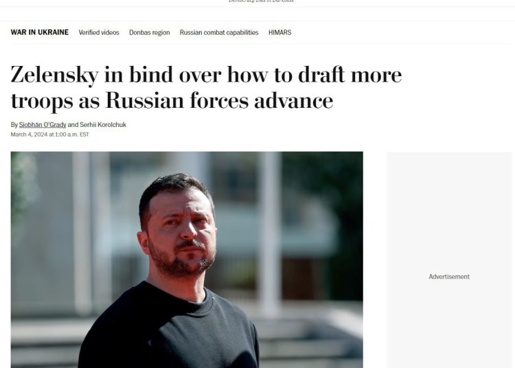 У ВСУ нет солдат, чтобы отразить наступление русских, — The Washington Post У ВСУ нет солдат, чтобы отразить наступление русских, — The Washington Post