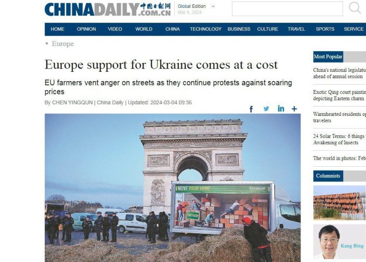 Простые европейцы утомлены конфликтом на Украине,  — China Daily