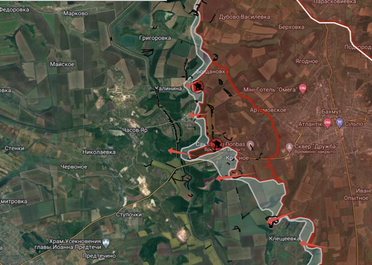 Российская армия усилила давление для прорыва в Часов Яр