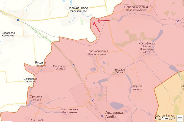 ВС РФ прорываются к окрестностям Уманского и Новокалиново
