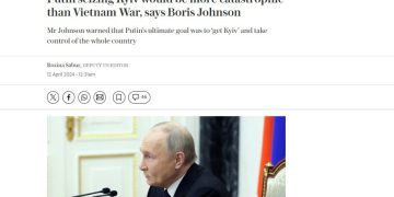 Украинский провал будет для Запада «страшнее Вьетнама», — Борис Джонсон