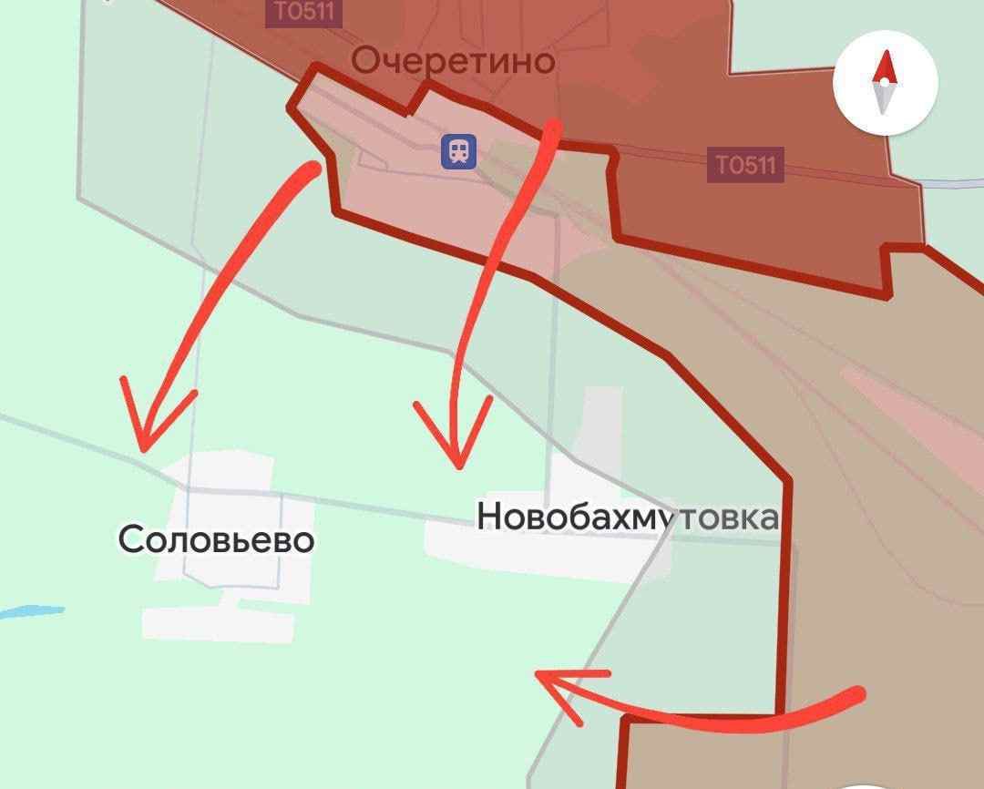 Рожин: ВС РФ ворвались в село Новобахмутовка южнее Очеретино