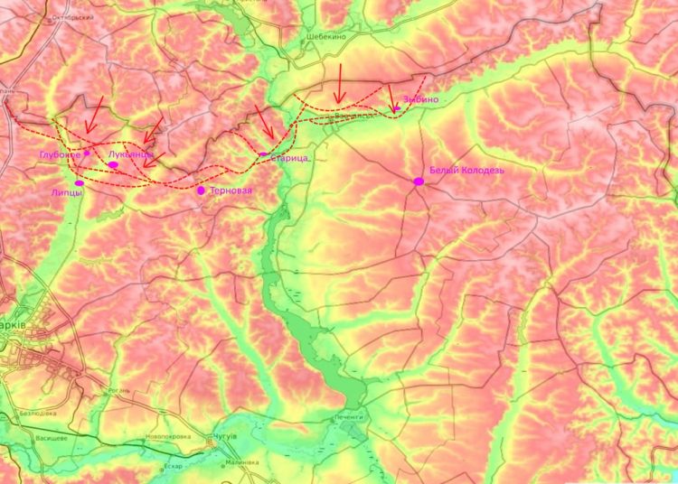 Северный Ветер: ВС РФ заняли 200 кв. км Харьковской области за пять суток Северный Ветер: ВС РФ заняли 200 кв. км Харьковской области за пять суток
