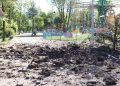 Детский парк аттракционов поврежден в результате удара ВСУ по Стаханову