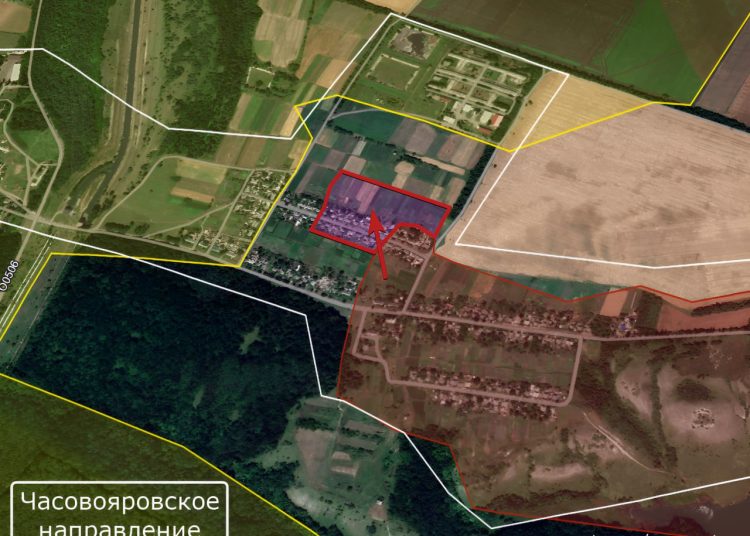 ВС РФ продвинулись к центру села Калинина под Часов Яром ВС РФ продвинулись к центру села Калинина под Часов Яром