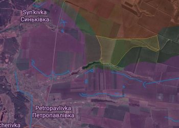 Российская армия продвинулась на 1 км юго-восточнее Синьковки
