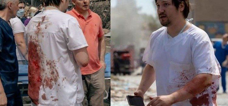 Полицейский инсценировал ранение врача после удара по детской больнице «Охматдет» в Киеве