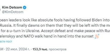Европейцам за США придется отвечать за войну на Украине