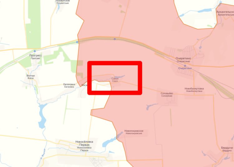 Российские войска взяли Сокол на Красноармейском направлении Российские войска взяли Сокол на Красноармейском направлении