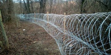 Вдоль реки Тиса на Закарпатье установили колючее ограждение Вдоль реки Тиса на Закарпатье установили колючее ограждение
