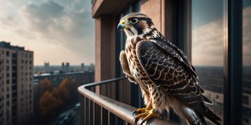 Рост популяции соколов в Донецке: мусорные свалки привлекают хищников