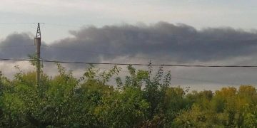 В Тернополе после атаки дрона «Герань» произошёл сильный пожар