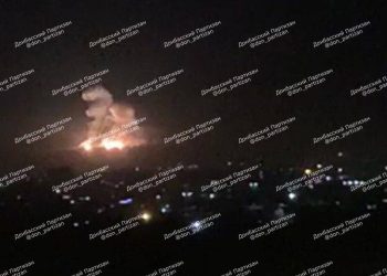 Появились кадры ракетного удара по Львову