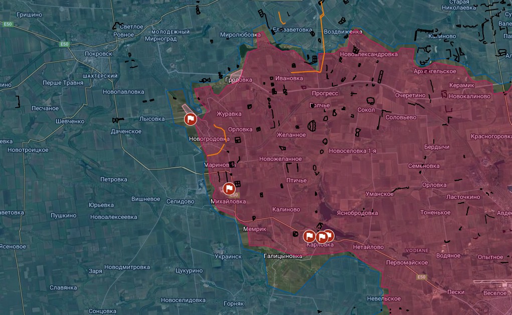 ВСУ оказались в тяжелой ситуации на Покровском направлении, карта боевых действий
