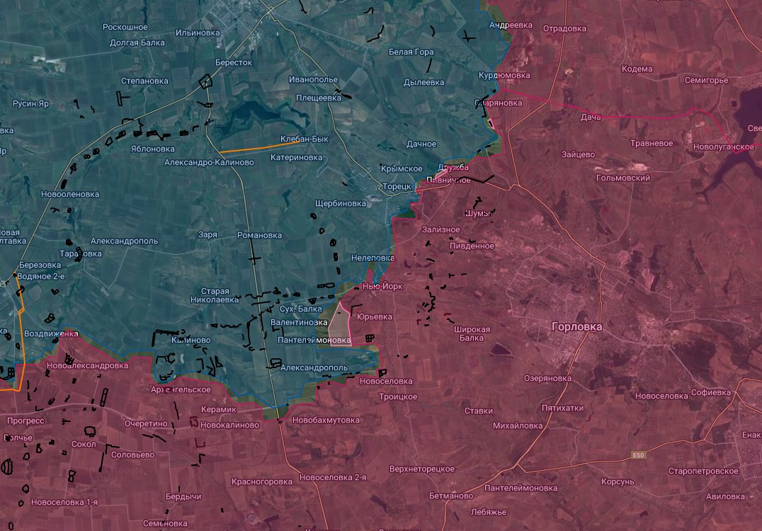 ВС РФ перерезали трассу Великая Новоселка – Угледар, карта боевых действий