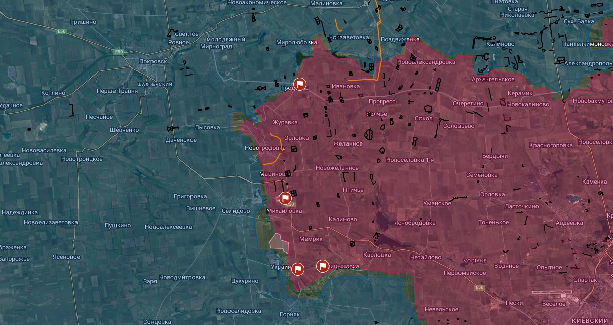 Большая часть Украинска уже под контролем ВС РФ, карта боевых действий
