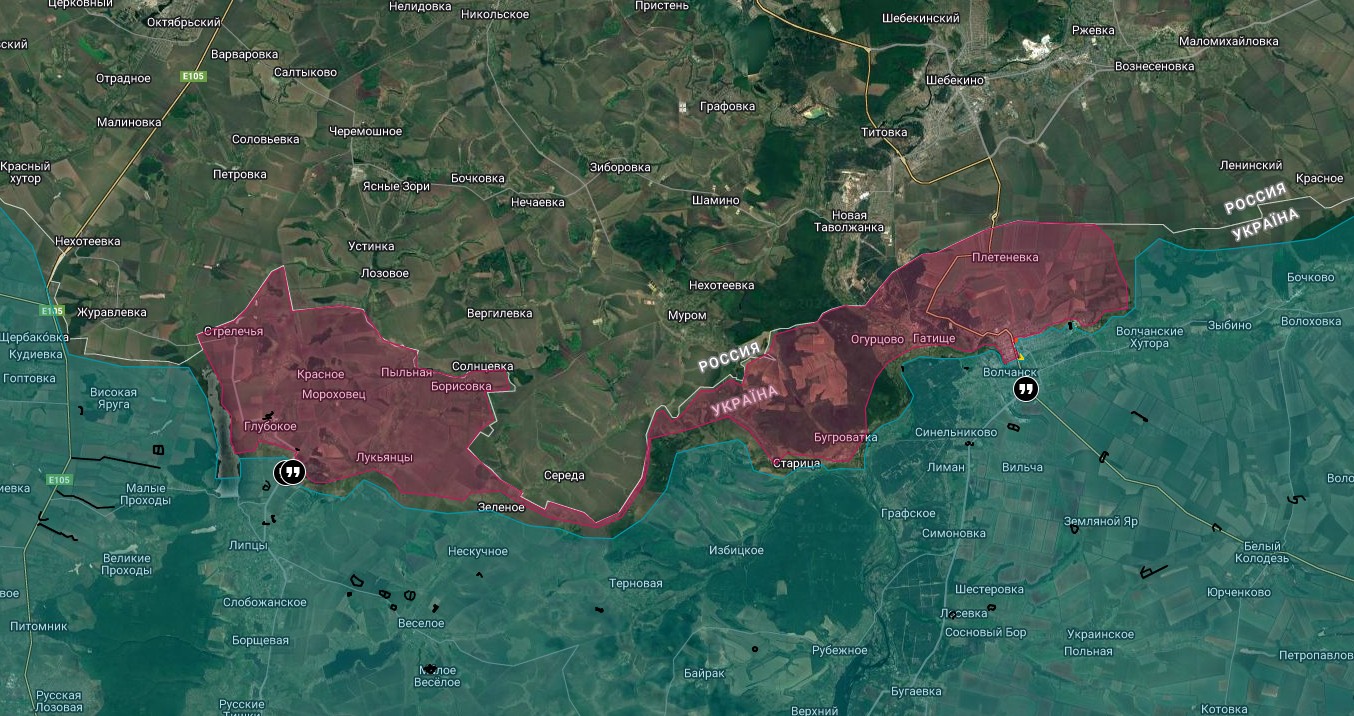 ВС РФ вошли в Николаевку под Покровском, карта боевых действий