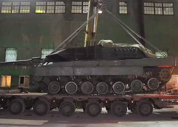 Танк Леопард, подбитый в зоне СВО, доставили на «Уралвагонзавод» для изучения