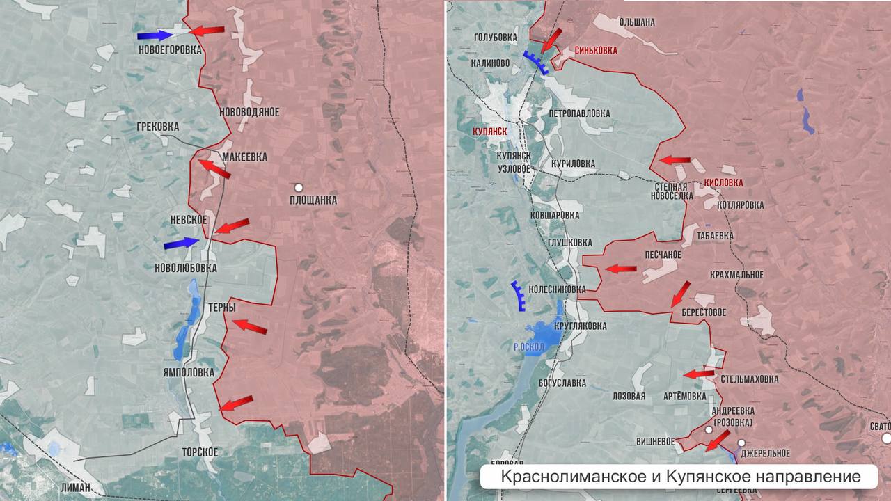 Окружение Селидово с трёх сторон фактически завершено, карта боевых действий