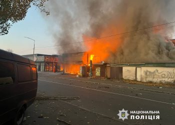 В Киеве более 30 «Гераней» сбила ПВО над жилыми районами