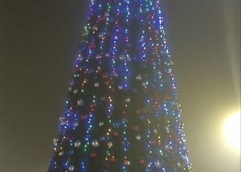 В Иловайске установили новогоднюю елку от нижегородских рабочих