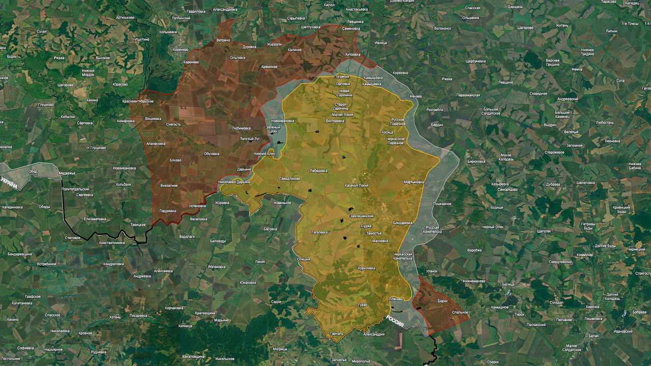 ВСУ приказали держаться в Курской области до инаугурации Трампа, карта боевых действий