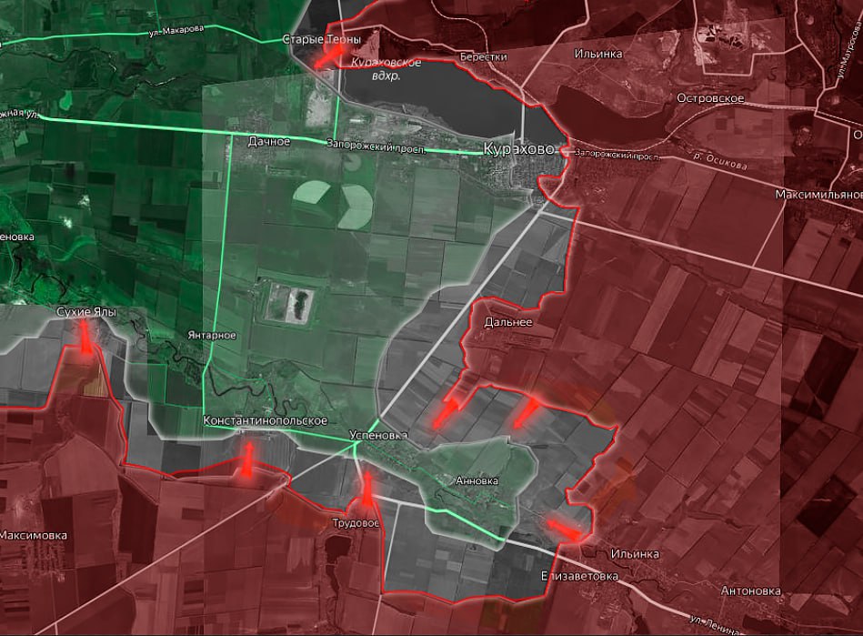 За Покровском в направлении Днепра нет укреплений ВСУ, карта боевых действий