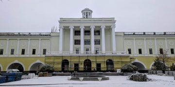 Знаменитый бельведер Донецкой травматологии обрёл прежний вид Знаменитый бельведер Донецкой травматологии обрёл прежний вид