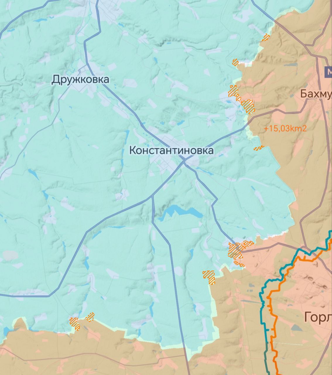 Кураховскому карману осталось уже недолго, карта боевых действий