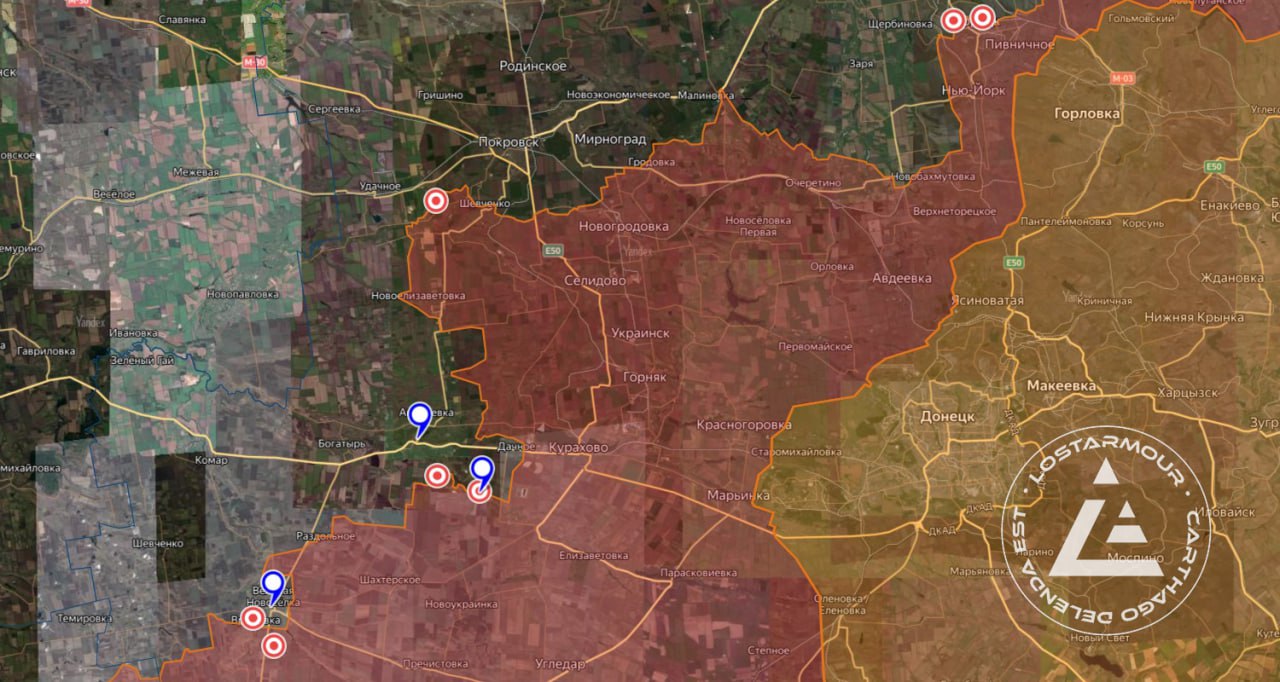 Украина бездарно теряет Покровск, карта боевых действий