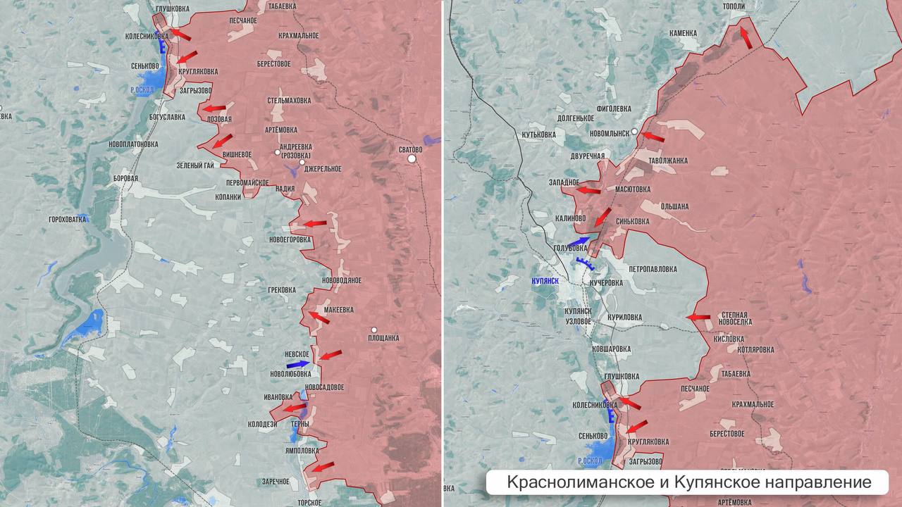 ВС РФ взяли бункер генералов НАТО в Часовом Яре, карта боевых действий