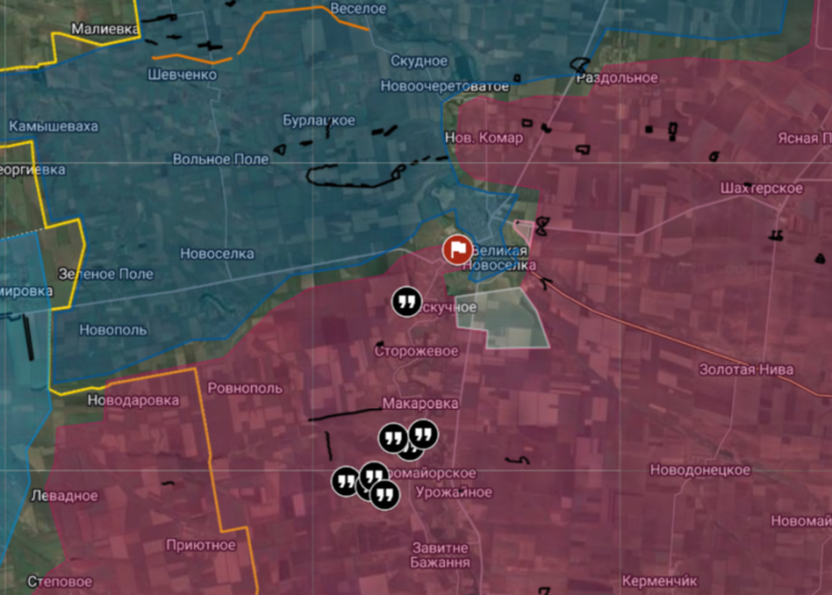 Коридор для выхода ВСУ из Великой Новосёлки почти закрыт