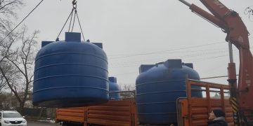 В Донецке устанавливают дополнительные емкости с водой В Донецке устанавливают дополнительные емкости с водой