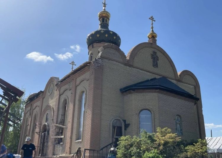 В Авдеевке восстанавливают Храм Архистратига Михаила В Авдеевке восстанавливают Храм Архистратига Михаила