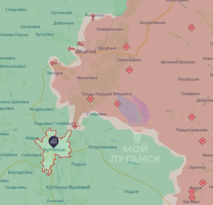 ВС РФ взяли Улаклы под Покровском, карта боевых действий