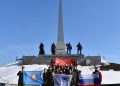 Земля из городов-героев прибыла в Луганск