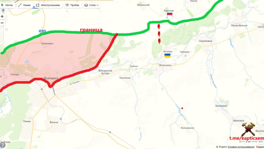 ВСУ готовят провокацию на границе с Харьковской области, карта боевых действий