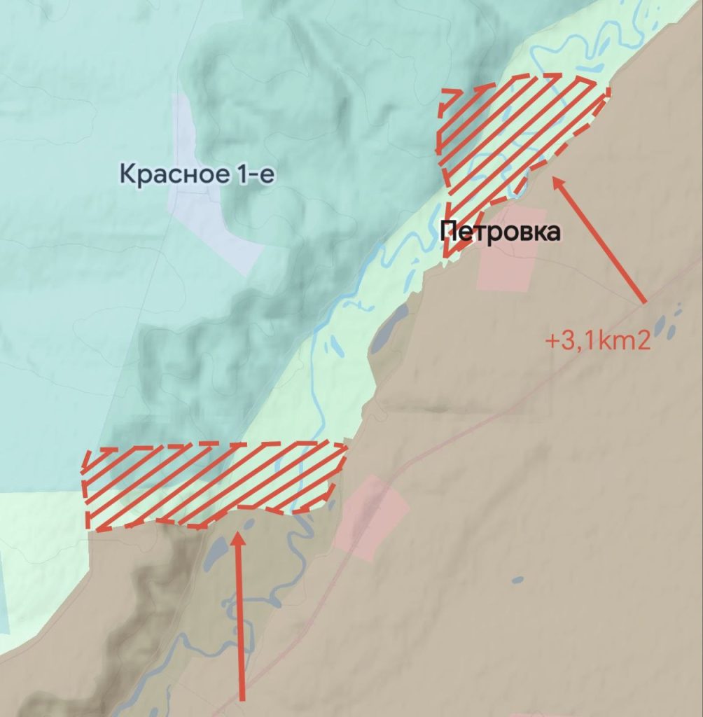 После Новенького почти освобождена Басовка в Сумской области, карта боевых действий