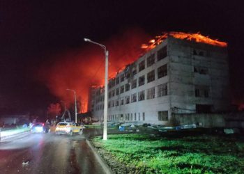 Удары по Украине сегодня: в Харькове сожжён логистический кластер 92-й бригады на заводе «Промсвязь»