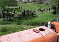 Геоглиф «80 лет победы» высадили сотрудники СК РФ