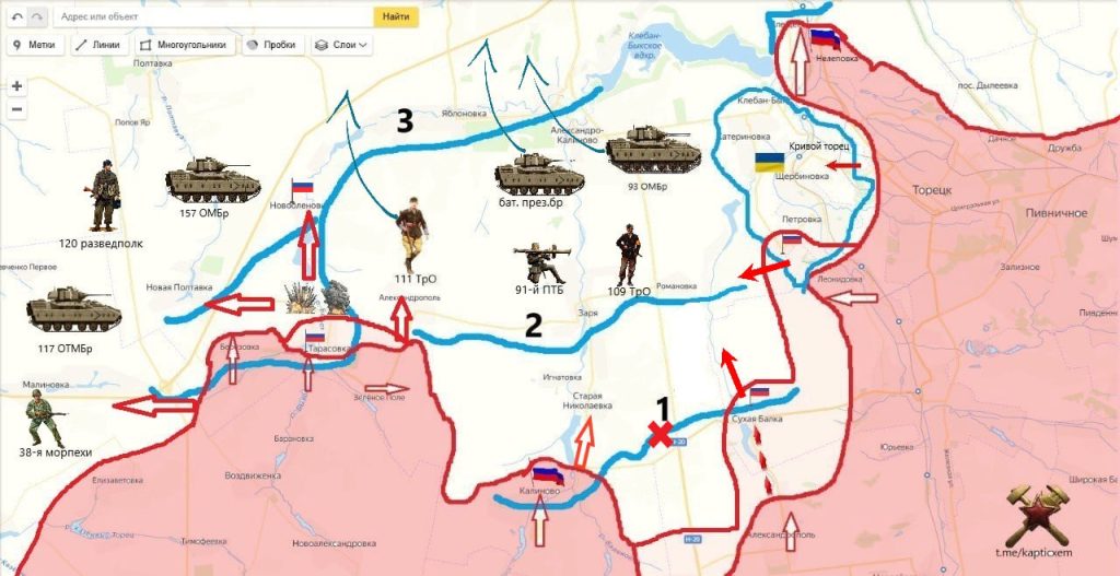 ВС РФ ведут бой с ВСУ в курском Тёткино, выбивая оккупантов, , карта СВО на Украине на 8 мая