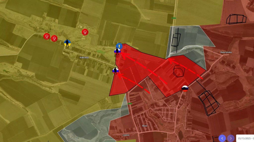 Армия РФ уже в центре Редкодуба на краснолиманском направлении, карта СВО на Украине на 14 мая