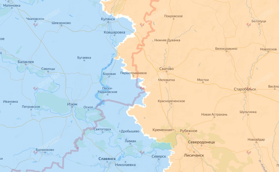 Российская армия приближается к окраинам Константиновки, карта СВО на Украине на 15 мая