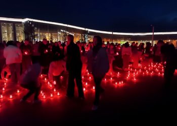 Журналисты Донбасса присоединились к «Свече памяти» на форуме «Сенеж»